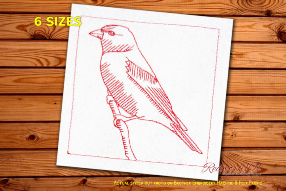 American Goldfinch on Branch Embroidery Review