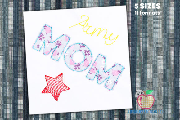 Army Mom Stitch Applique Review