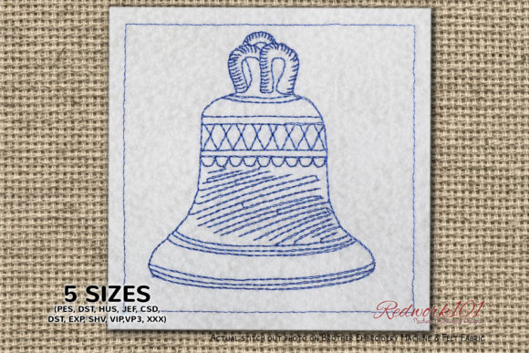 Christmas Hand Bell Redwork Review