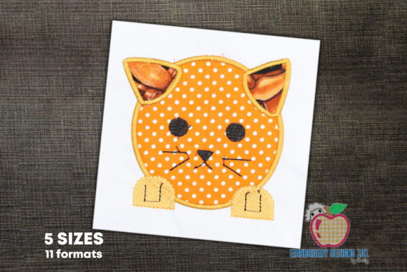 Cute Cat Face Applique for Kids Embroidery Review