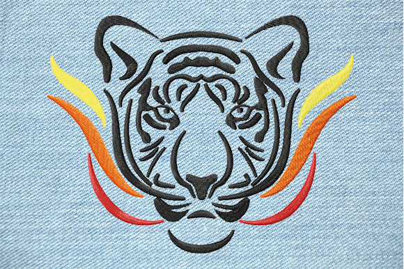 Fiery Tiger Face Large Embroidery Review