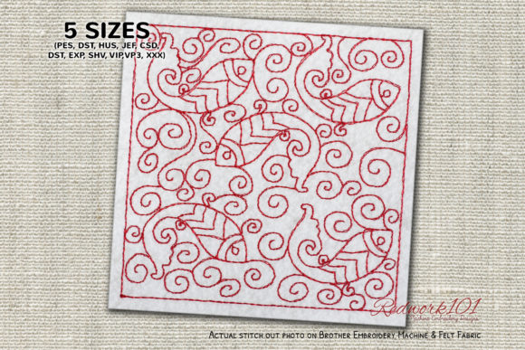 Fish Pattern Design Redwork Review