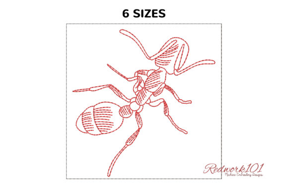 Pharaoh Ant Redwork Embroidery Review
