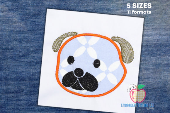 Pug Dog Applique Review for Personalized Gifts