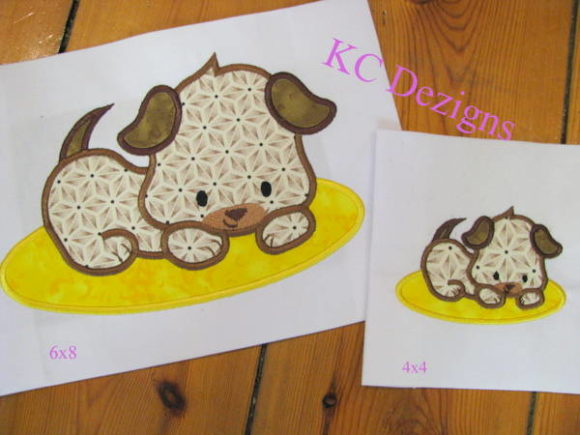 Puppy Lying on Mat Applique Review